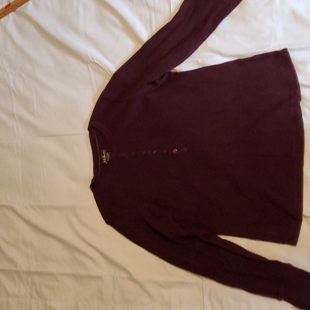 Women's L.L. Bean Waffle-Knit Henley size Large